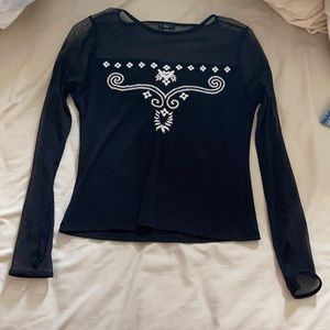 Vintage Black long sleeve top